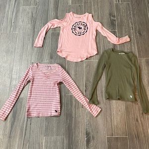 Girls Abercrombie Long Sleeve Tops